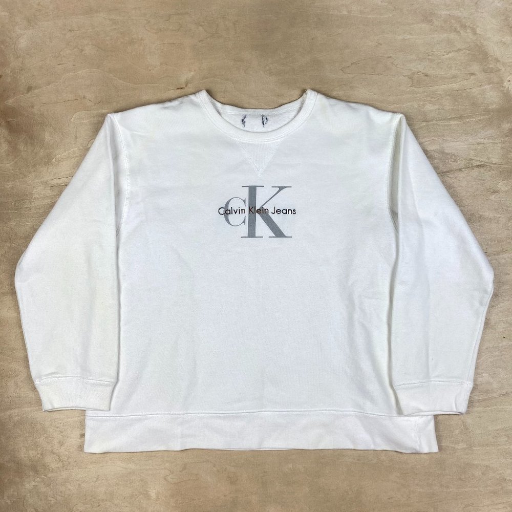 Vintage Calvin Klein Women's Sweatshirt Oversized